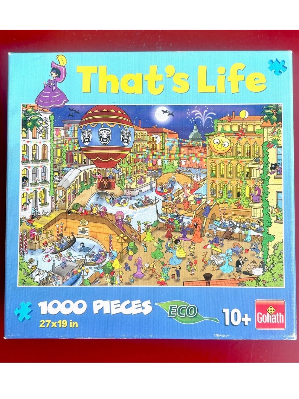 That's Life ‘Venice’ Edition Jigsaw Puzzle Comic Art Collage 1000pc 10yrs+